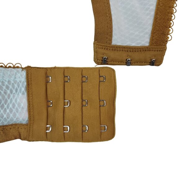 Victoria's Secret Dream Angels Push Up Bra Blue Gold 36DD Underwire Plunge Lace - Picture 8 of 11